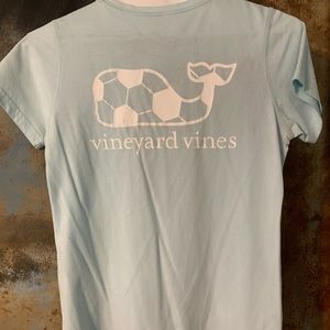 Baby blue vineyard vines short sleeve